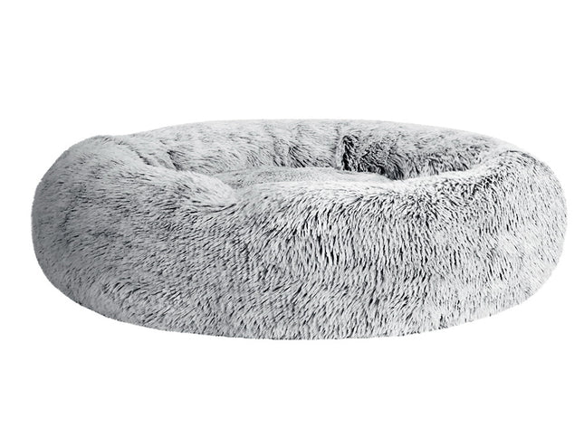 i.Pet Pet Bed Dog Cat 90cm Large Calming Soft Plush Light Charcoal