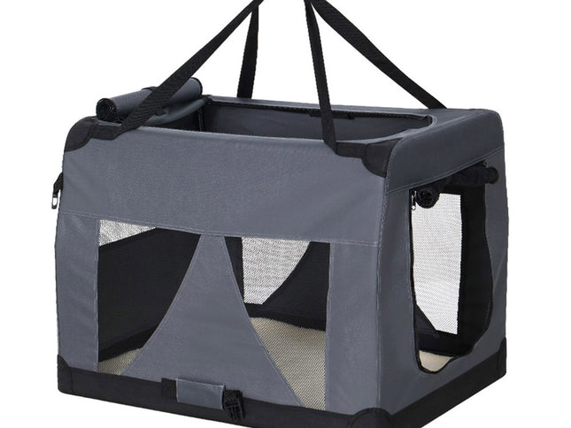 i.Pet Pet Carrier Soft Crate Dog Cat Travel 82x58CM Portable Foldable Car XL