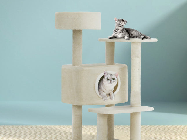 i.Pet Cat Tree 90cm Scratching Post Tower Scratcher Wood Condo House Bed Trees