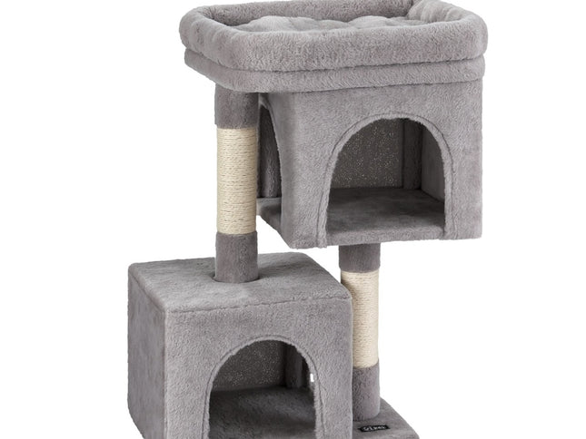 i.Pet Cat Tree 67cm Tower Scratching Post Trees Scratcher Condo House Light Grey