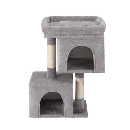 i.Pet Cat Tree 67cm Tower Scratching Post Trees Scratcher Condo House Light Grey