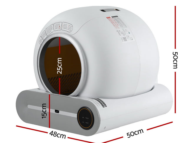 i.Pet Automatic Cat Litter Box Self-Cleaning Large Smart Cat Litter Box Toilet App Control 9L