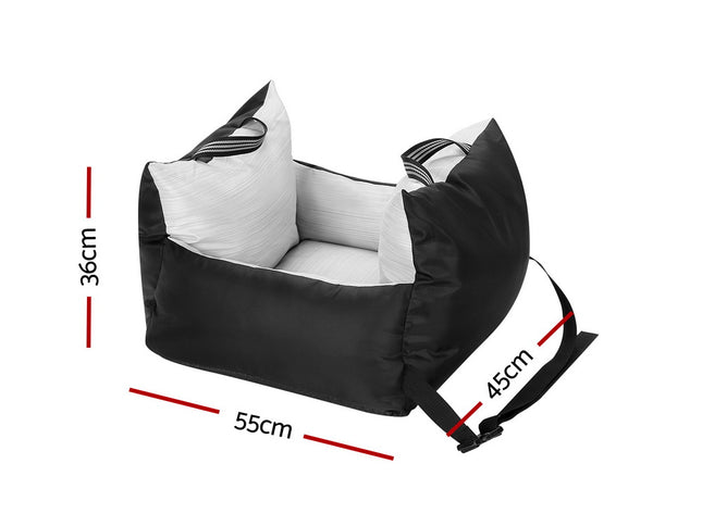 i.Pet Dog Car Seat Booster Cover Dog Bed Portable Waterproof Belt Non Slip