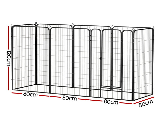 i.Pet Pet Dog Playpen 48" Enclosure 8 Panel Cage Kennel Puppy Fence Play Pen