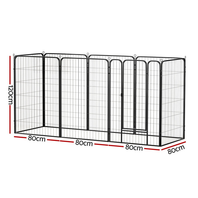i.Pet Pet Dog Playpen 48" Enclosure 8 Panel Cage Kennel Puppy Fence Play Pen