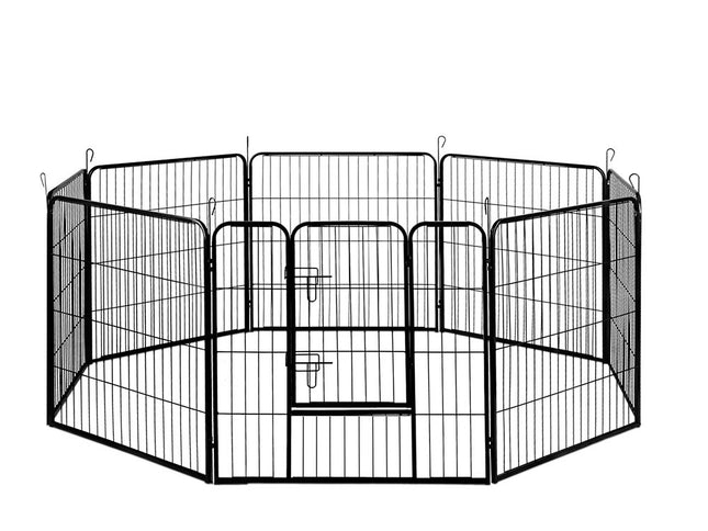 i.Pet 32" 8 Panel Dog Playpen Pet Exercise Cage Enclosure Fence Play Pen