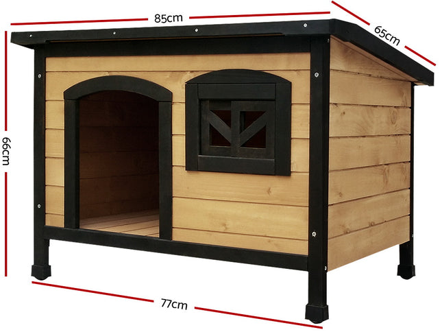 i.Pet Dog Kennel Large Wooden Outdoor Indoor House Pet Puppy Crate Cabin Waterproof