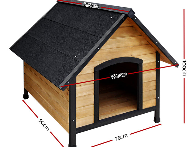 i.Pet Dog Kennel Extra Large Wooden Outdoor House Pet Puppy House XL Crate Cabin Waterproof