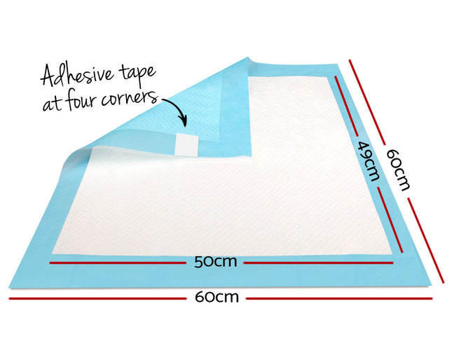 i.Pet Pet Training Pads 400pcs 60x60cm Puppy Dog Toilet Pee Indoor Super Absorbent Blue