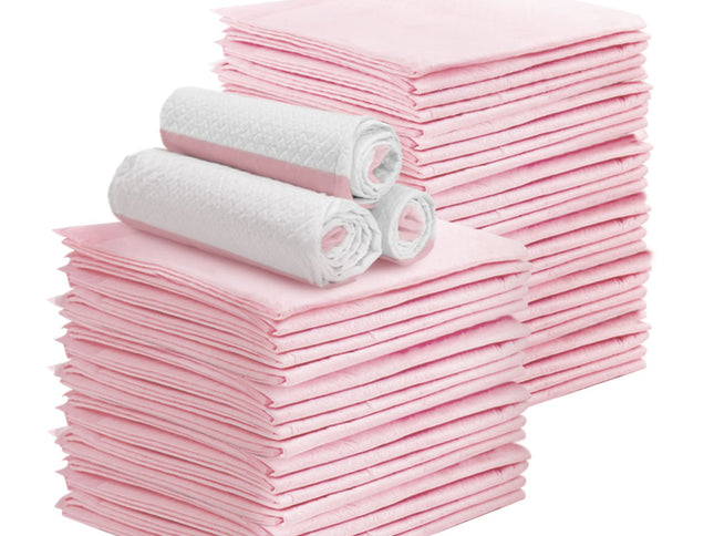 i.Pet Pet Training Pads 400pcs 60x60cm Puppy Dog Toilet Pee Indoor Super Absorbent Pink