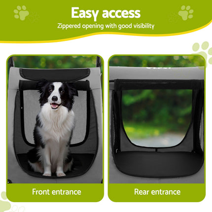 i.Pet Pet Stroller Dog Pram Large Carrier Cat Travel Foldable Strollers 4 Wheels Trolley