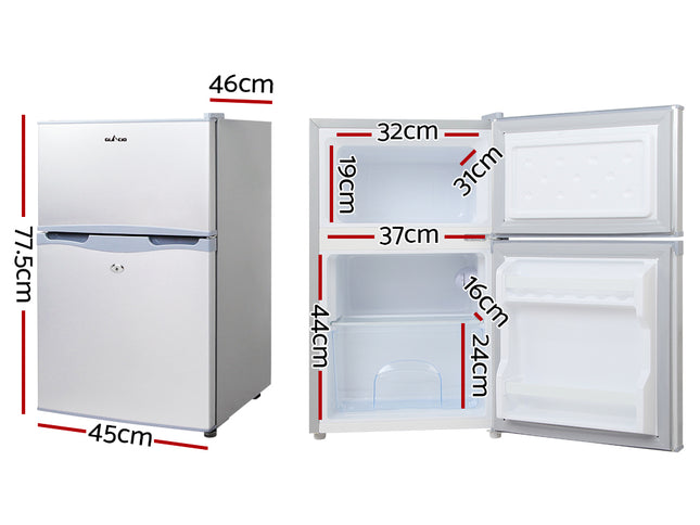 Glacio 65L Portable Fridge Freezer Bar Upright 12V/24V/240V Camping Caravan