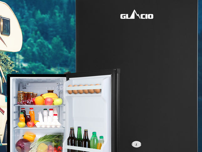 Glacio 80L Portable Fridge Bar Upright 12V/24V/240V Camping Caravan