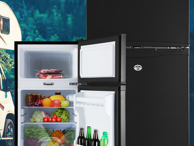 Glacio 90L Portable Fridge Freezer Bar Upright 12V/24V/240V Camping Caravan