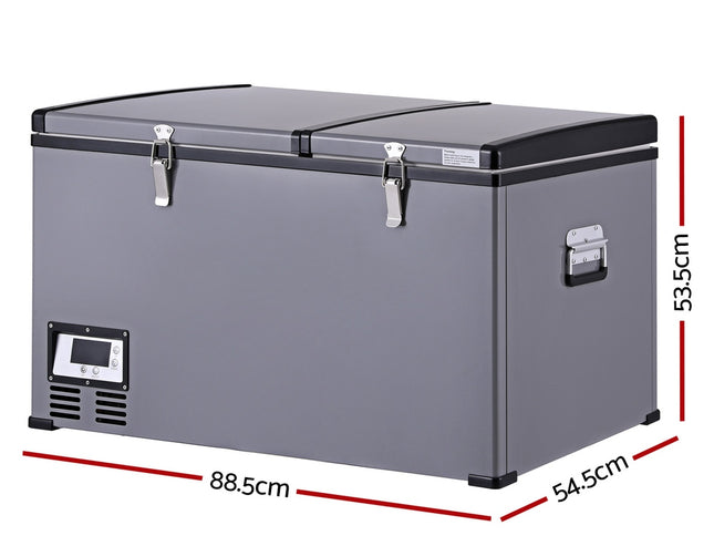 Glacio Camping Fridge 100L Portable Bar Fridges Freezer 12V/24V/240V