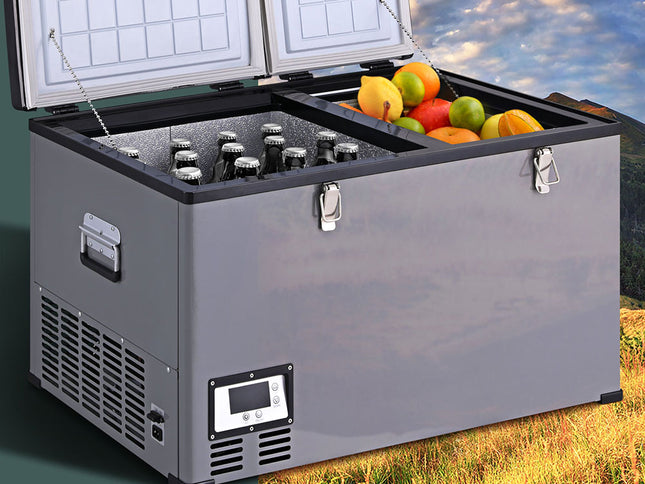 Glacio Camping Fridge 100L Portable Bar Fridges Freezer 12V/24V/240V