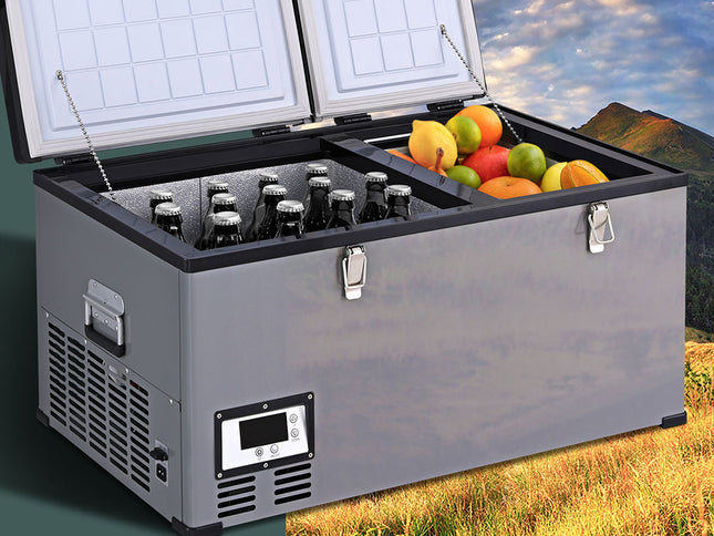 Glacio Camping Fridge 80L Portable Bar Fridges Freezer 12V/24V/240V