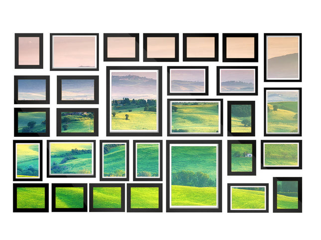Artiss Photo Frames Art Holder 30PCS 8x10" 5x7" 4x6" 3.5x5" Black