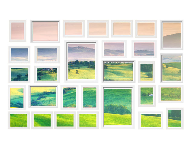 Artiss Photo Frames Art Holder 30PCS 8x10" 5x7" 4x6" 3.5x5" White