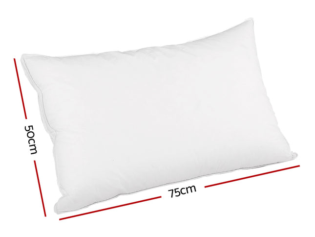 Giselle Bedding Duck Feather Down Pillow Luxury Twin Pack
