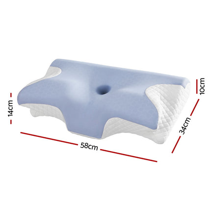Giselle Bedding Memory Foam Pillow Ergonomic Contour