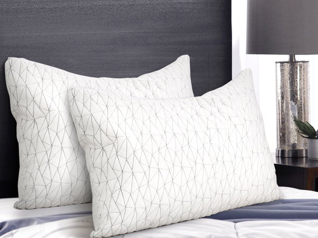 Giselle Bedding Memory Foam Pillow Single Size Twin Pack