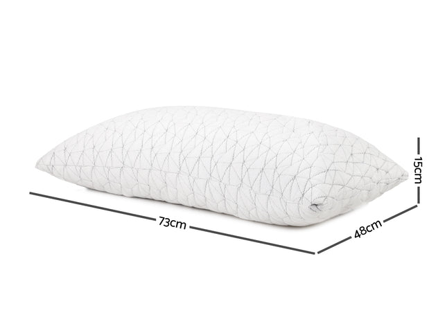 Giselle Bedding Memory Foam Pillow Single Size Twin Pack