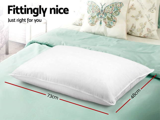 Giselle Bedding 4 Pack Bed Pillow Family Hotel 48X73CM