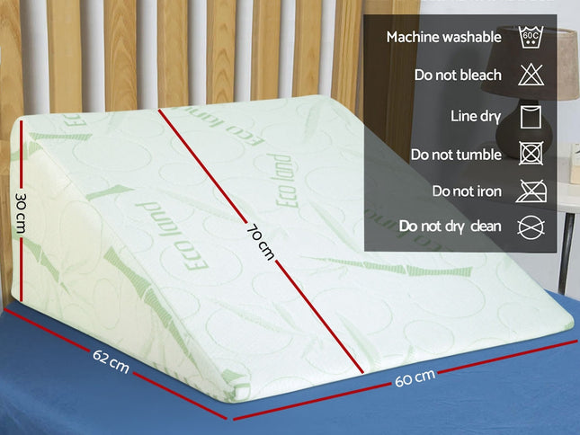 Giselle Bedding Wedge Pillow Bamboo Cover