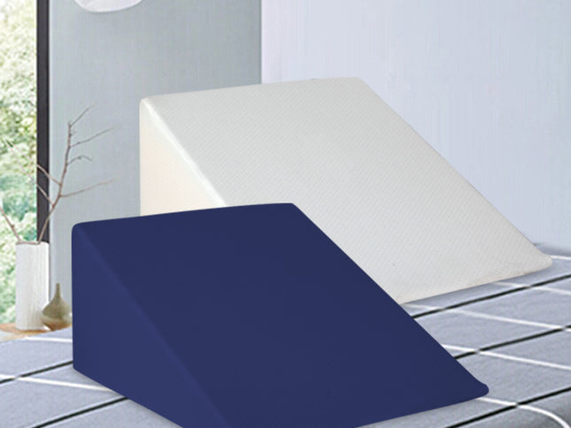 Giselle Bedding Wedge Pillow White & Blue