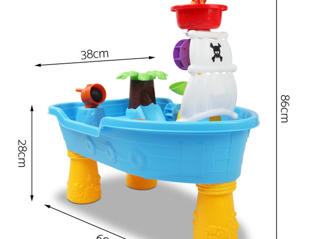 Keezi Kids Sandpit Pretend Play Set Sand Water Table Outdoor Beach Toy Children