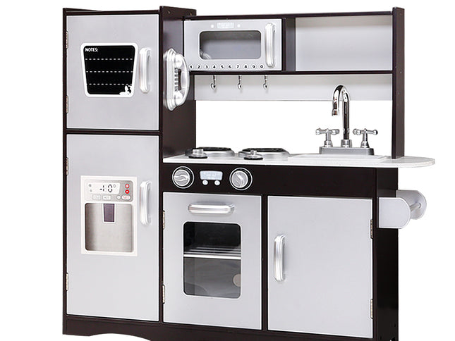 Keezi Kids Kitchen Play Set Wooden Pretend Toys Cooking Children Stove Fridge