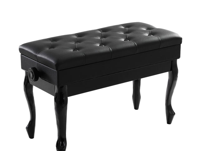 Alpha Piano Bench Stool Adjustable Height Keyboard Seat