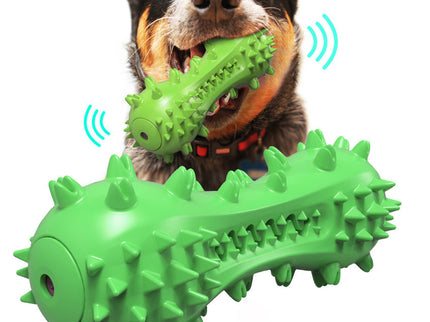 Green Squeak Dog Toothbrush-1831155598952108032