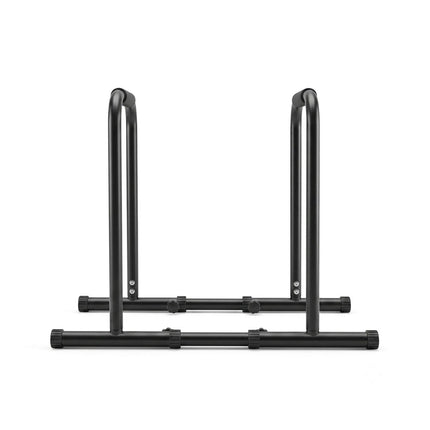 Everfit Dip Station Parallette Bars Home Gym Workout Stand Black