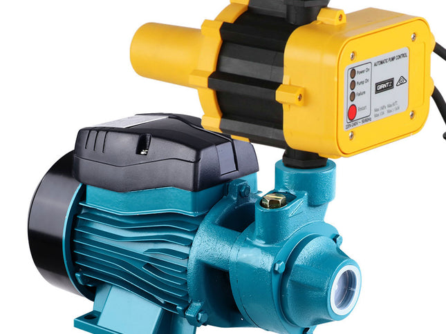 Giantz Peripheral Water Pump Garden Boiler Car Wash Electric Irrigation QB60 Yellow