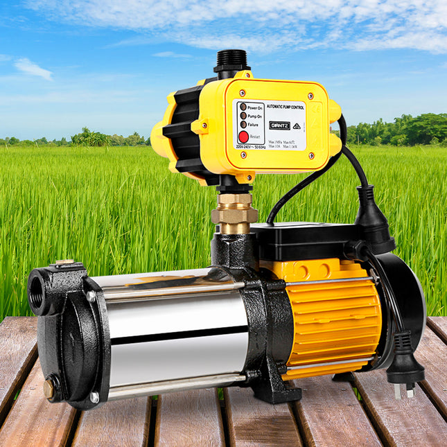 Giantz Garden Water Pump High Pressure 2500W Max. 5-Stage Tank Irrigation Yellow