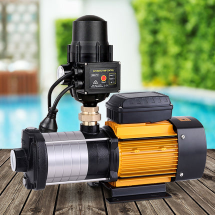 Giantz Garden Water Pump High Pressure 2500W Max. 6-Stage Tank Irrigation Black