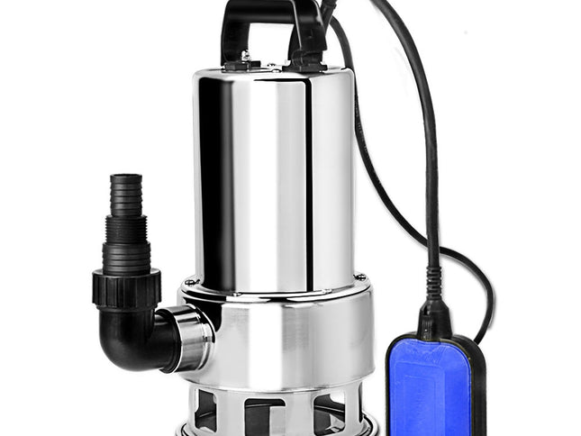 Giantz 1800W Max. Submersible Dirty Water Pump Bore Tank Well Steel Automatic Clean