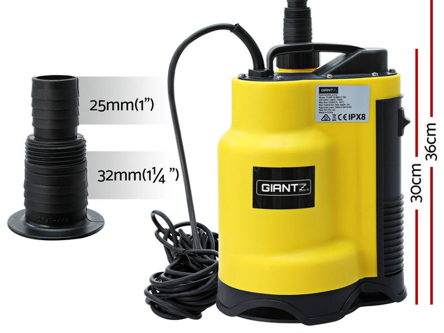 Giantz Garden Water Submersible Pump 750W Dirty Bore Sewerage Tank Well Steel
