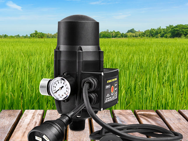 Giantz Water Pressure Pump Controller Auto Switch Control Electric Electronic Black