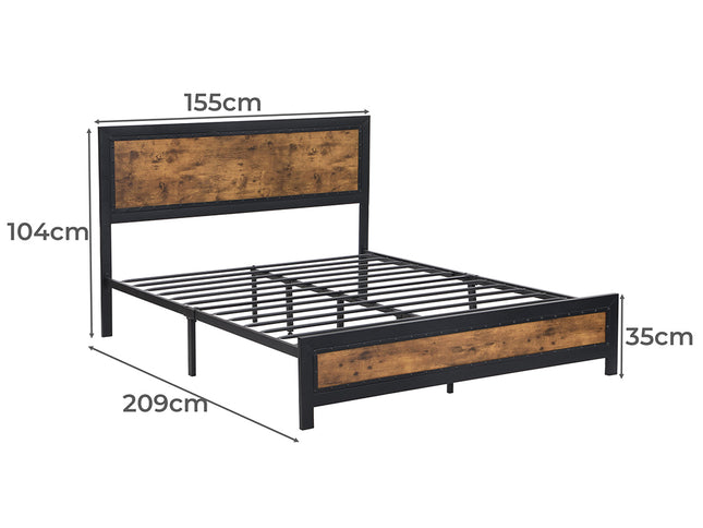 Levede Metal Bed Frame Mattress Base Queen-1975420520501481474