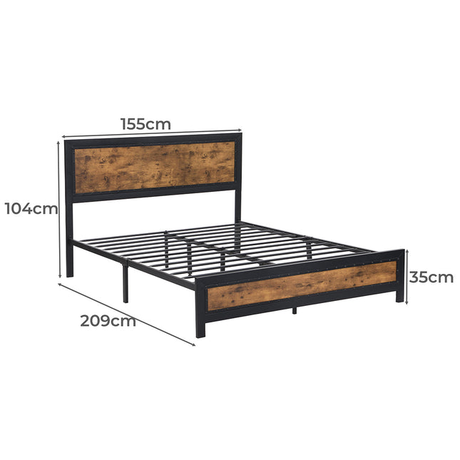 Levede Metal Bed Frame Mattress Base Queen-1975420520501481474