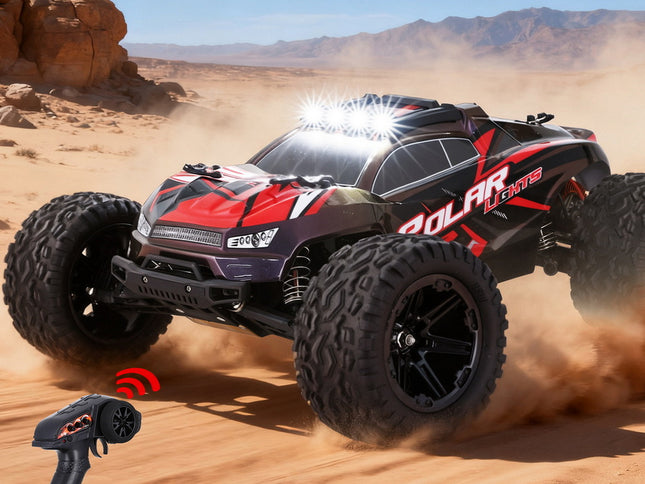 Keezi Kids Remote Control Car Off-Road Truck with Lights Electric Vehicle Toys