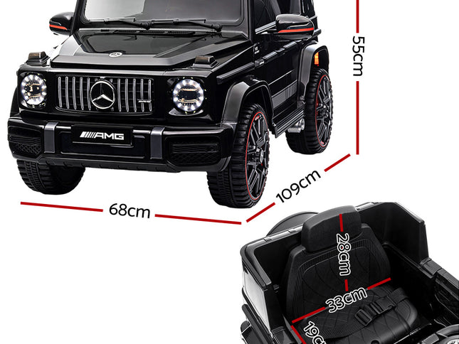 Kids Electric Ride On Car Mercedes-Benz Licensed AMG G63 Toy Cars Remote Black