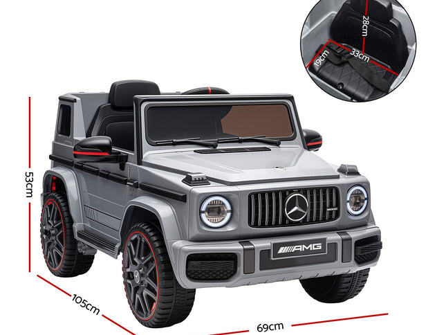 Kids Electric Ride On Car G63 Toy Cars Remote Control Grey