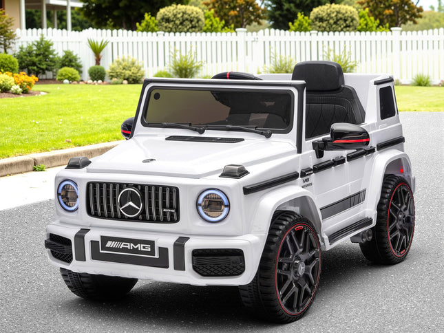 Kids Electric Ride On Car G63 Toy Cars Remote Control White