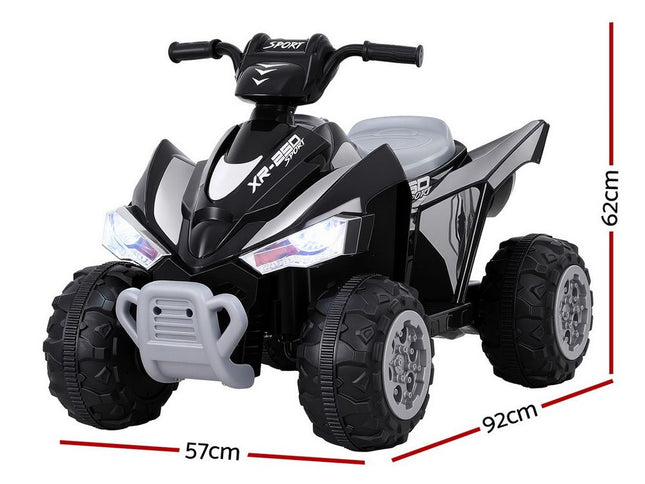 Rigo Kids Ride On Car ATV Quad Motorbike Electric Outdoor Toys 12V Black