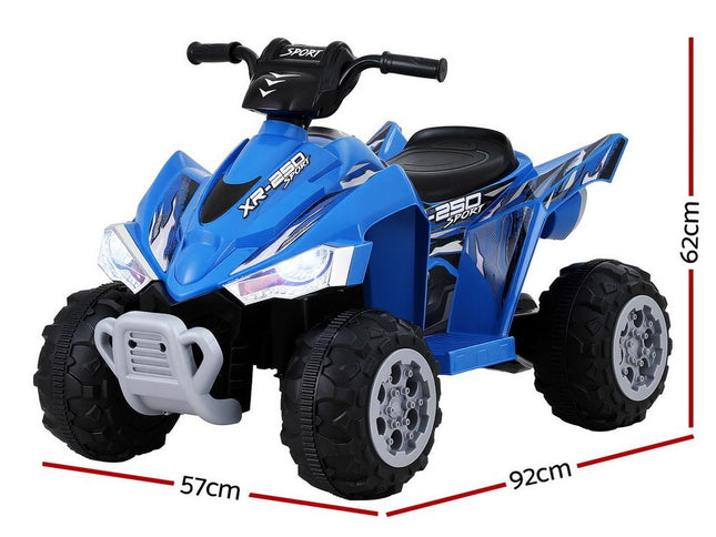 Rigo Kids Ride On Car ATV Quad Motorbike Electric Outdoor Toys 12V Blue