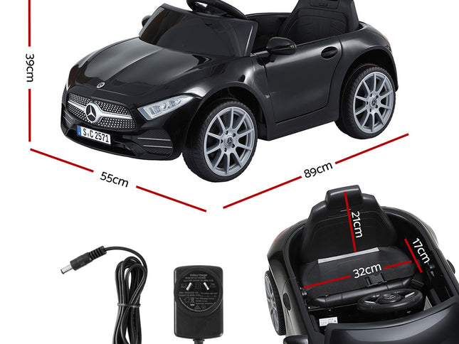 Kids Electric Ride On Car Licensed Outdoor Toys Cars Music Remote Black
